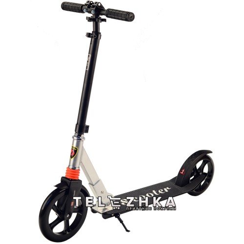 Самокат двухколесный ScooteX Scooter Wild черный