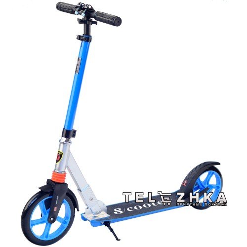 Самокат двухколесный ScooteX Scooter Wild синий