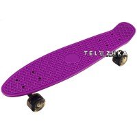 Скейт пенни борд SkateX Penny MixColor фиолетовый 22"