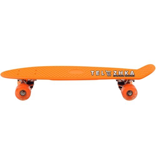 Скейт пенни борд SkateX Penny MixColor оранжевый 22"