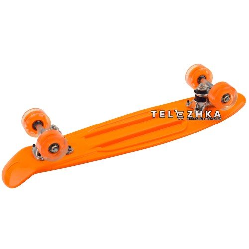 Скейт пенни борд SkateX Penny MixColor оранжевый 22"