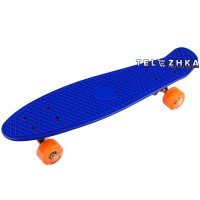 Скейт пенни борд SkateX Penny MixColor синий 22"