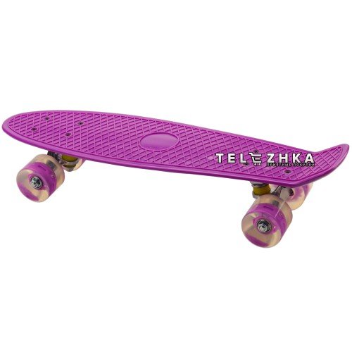 Скейт пенни борд SkateX Penny MultiColor фиолетовый 22"