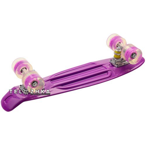 Скейт пенни борд SkateX Penny MultiColor фиолетовый 22"