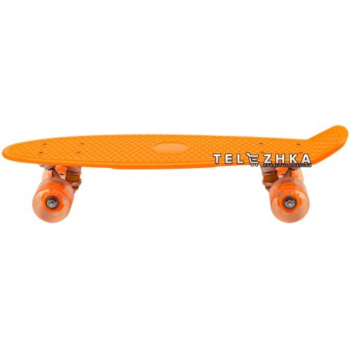 Скейт пенни борд SkateX Penny MultiColor оранжевый 22"