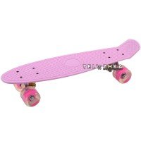 Скейт пенни борд SkateX Penny MultiColor сиреневый 22"