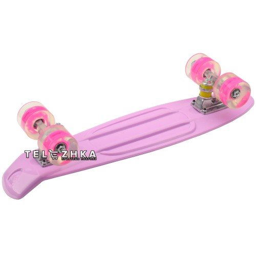 Скейт пенни борд SkateX Penny MultiColor сиреневый 22"