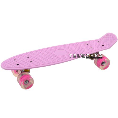 Скейт пенни борд SkateX Penny MultiColor сиреневый 22"