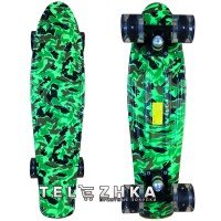 Скейт пенни борд SkateX Penny Maxxtro Khaki 22"