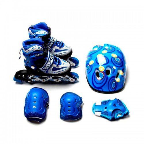 Ролики раздвижные Scale Sports Complete 2020 29-33 USA с комплектом защиты Синий