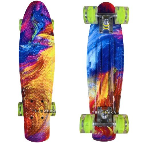 Скейт пенни борд SkateX Penny Gamma Art 22"