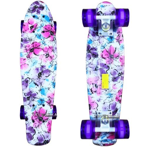 Скейт пенни борд SkateX Penny Gamma Lily 22"