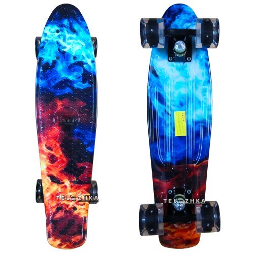 Скейт пенни борд SkateX Penny Gamma Napalm 22"