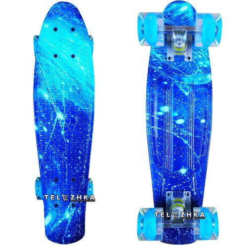 Скейт пенни борд SkateX Penny Gamma Space 22"