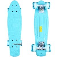 Скейт пенни борд SkateX Penny VersiColor бирюзовый 22"