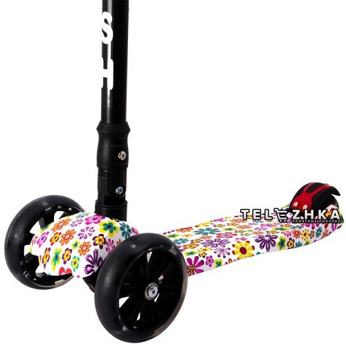 Самокат детский ScooteX Scooter Smart ProStyle Flowers