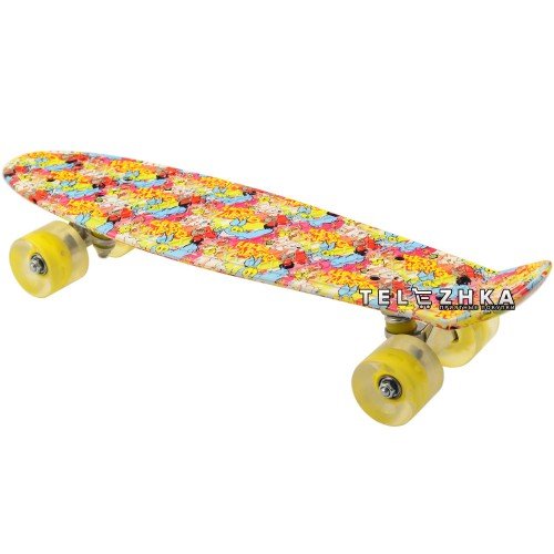 Скейт пенни борд SkateX Penny Trend Lupo Alberto 22"