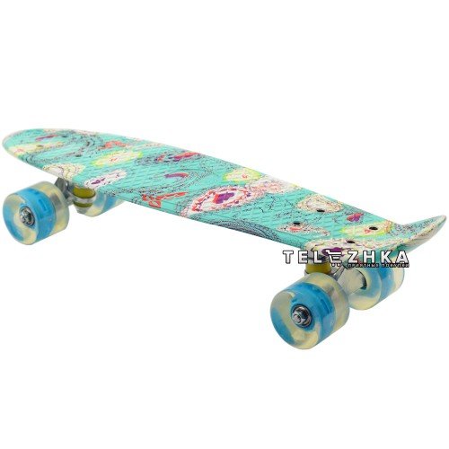 Скейт пенни борд SkateX Penny Trend Ocean 22"