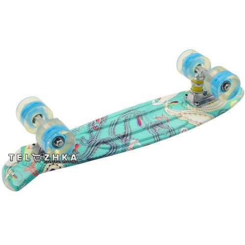 Скейт пенни борд SkateX Penny Trend Ocean 22"