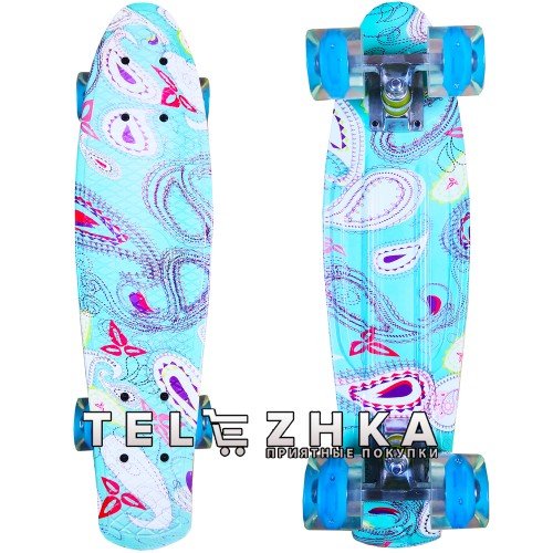 Скейт пенни борд SkateX Penny Trend Ocean 22"