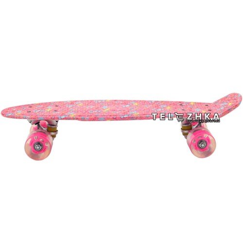 Скейт пенни борд SkateX Penny Trend Pink 22"