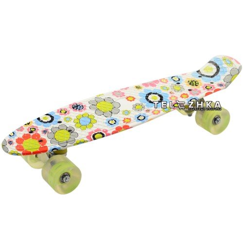 Скейт пенни борд SkateX Penny Trend Plant 22"