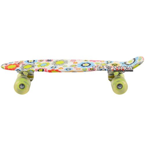 Скейт пенни борд SkateX Penny Trend Plant 22"