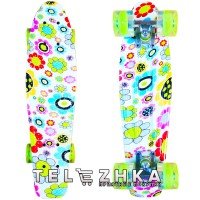 Скейт пенни борд SkateX Penny Trend Plant 22"