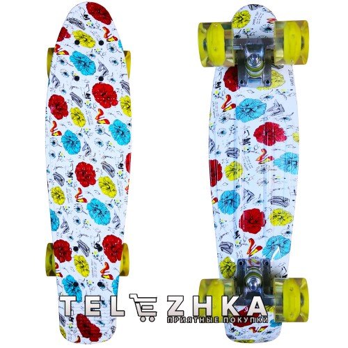 Скейт пенни борд SkateX Penny Trend Spring 22"