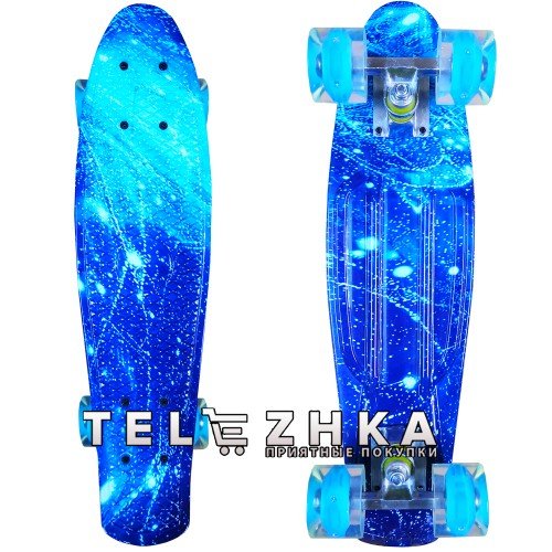 Скейт пенни борд SkateX Penny Trend Star 22"