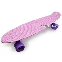 Скейт пенни борд SkateX Penny Classic Kid розовый 22"