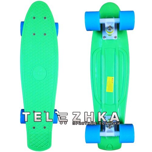 Скейт пенни борд SkateX Penny Classic Kid зеленый 22"