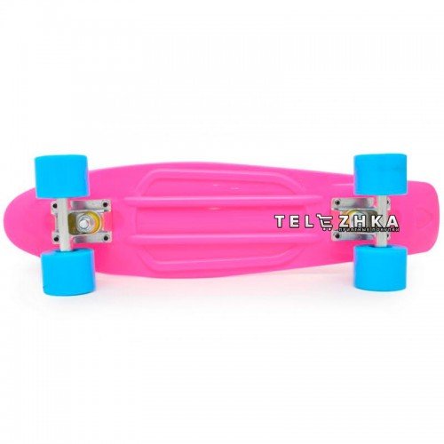 Скейт пенни борд SkateX Penny Classic Small розовый 22"