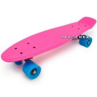 Скейт пенни борд SkateX Penny Classic Small розовый 22"
