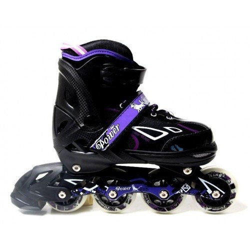 Роликовые коньки раздвижные SkateX Kings 28-33 фиолетовый