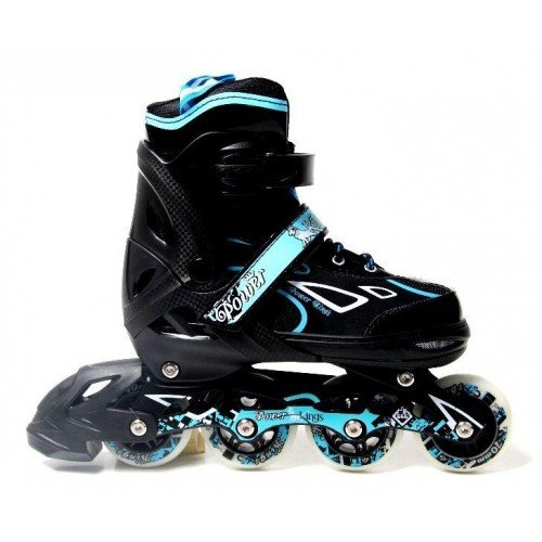Роликовые коньки раздвижные SkateX Kings 34-37 бирюзовый