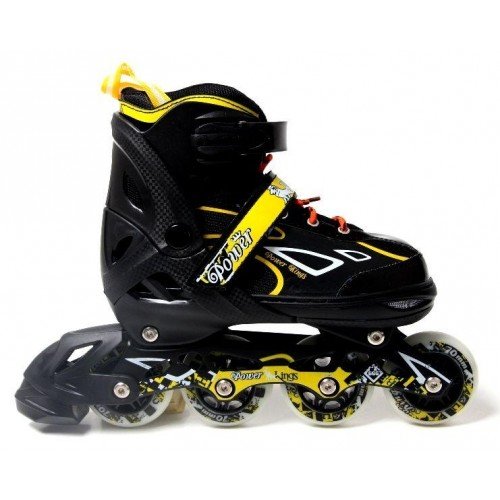 Роликовые коньки раздвижные SkateX Kings 34-37 желтый