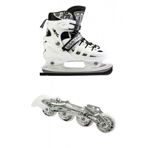 Роликовые коньки со сменным лезвием Scale Sports TF-300 34-37 белый