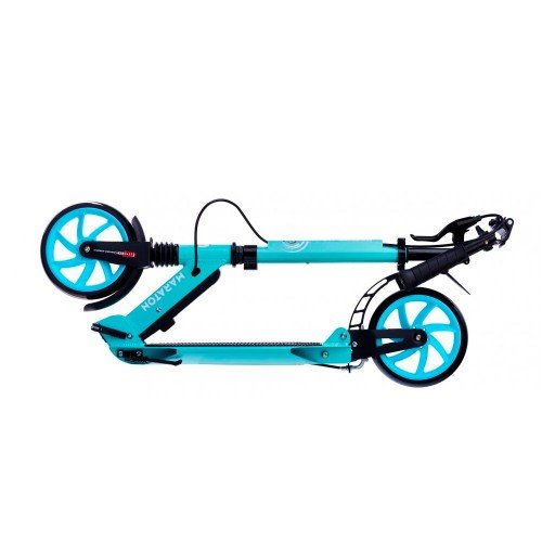 Самокат двухколесный Maraton Leader 2021 голубой