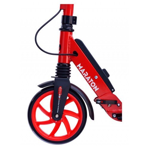 Самокат двухколесный Maraton Leader 2021 красный