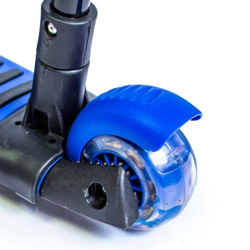 Самокат детский Scale Sports Junior с сиденьем и родительской ручкой Спайдермен