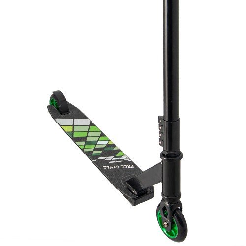 Самокат трюковый экстремальный ScooteX Freestyle зеленый