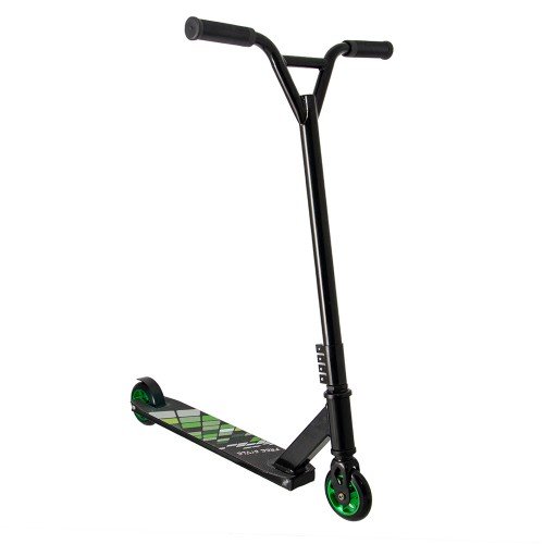 Самокат трюковый экстремальный ScooteX Freestyle зеленый