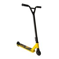 Самокат трюковый экстремальный ScooteX Freestyle желтый