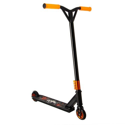 Самокат трюковый экстремальный ScooteX Turbo оранжевый