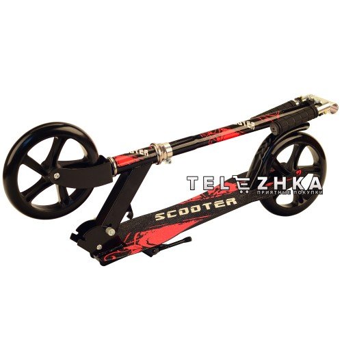 Самокат двухколесный ScooteX Scooter XL 200 черный