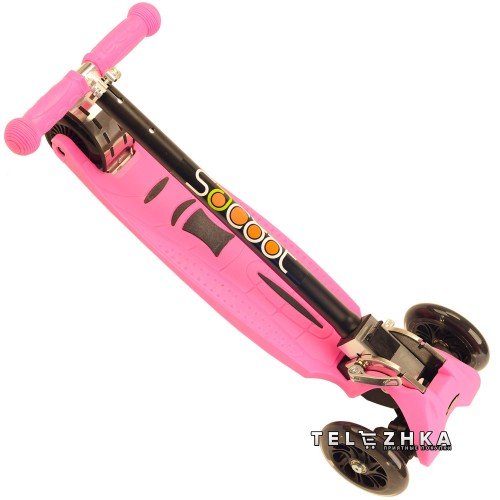 Самокат детский ScooteX Scooter Metaltech усиленный розовый