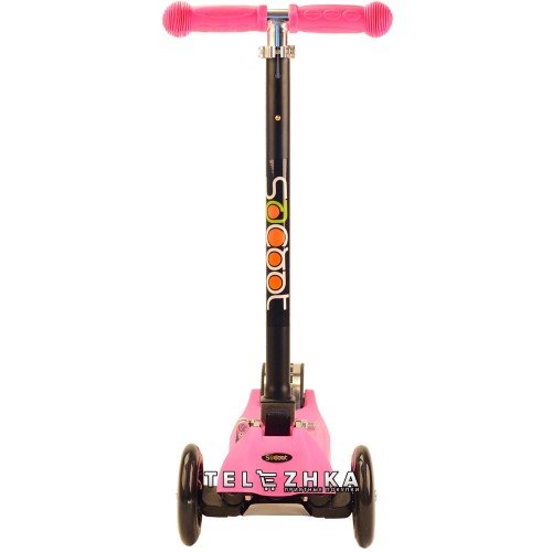 Самокат детский ScooteX Scooter Metaltech усиленный розовый