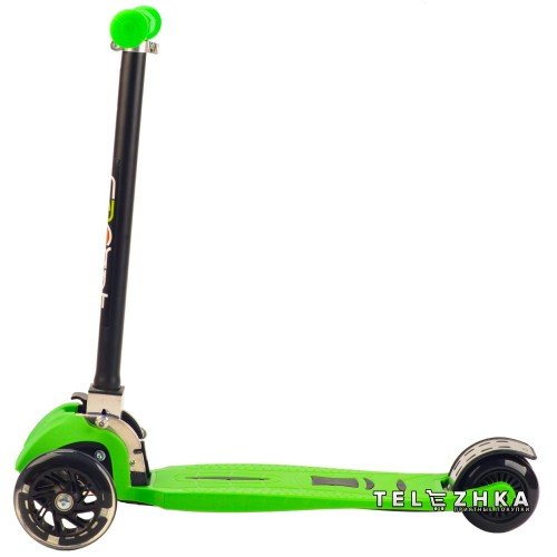 Самокат детский ScooteX Scooter Metaltech усиленный зеленый