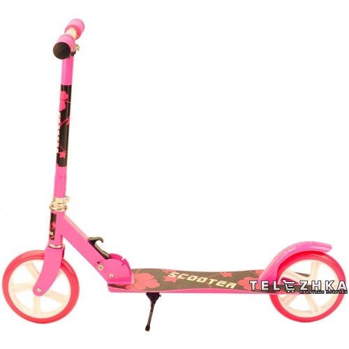 Самокат двухколесный ScooteX Scooter XL 200 розовый